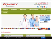 Tablet Screenshot of permedex.com